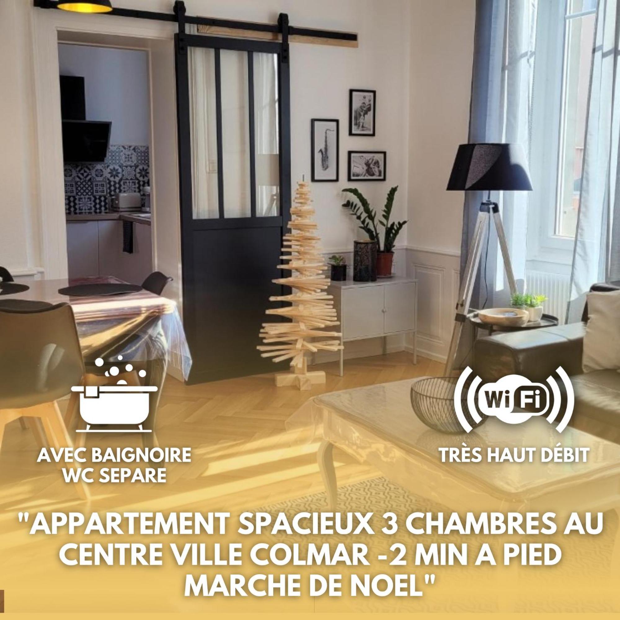 Colmar Centre Ville 6 Couchages 3 Grandes Chambres מראה חיצוני תמונה